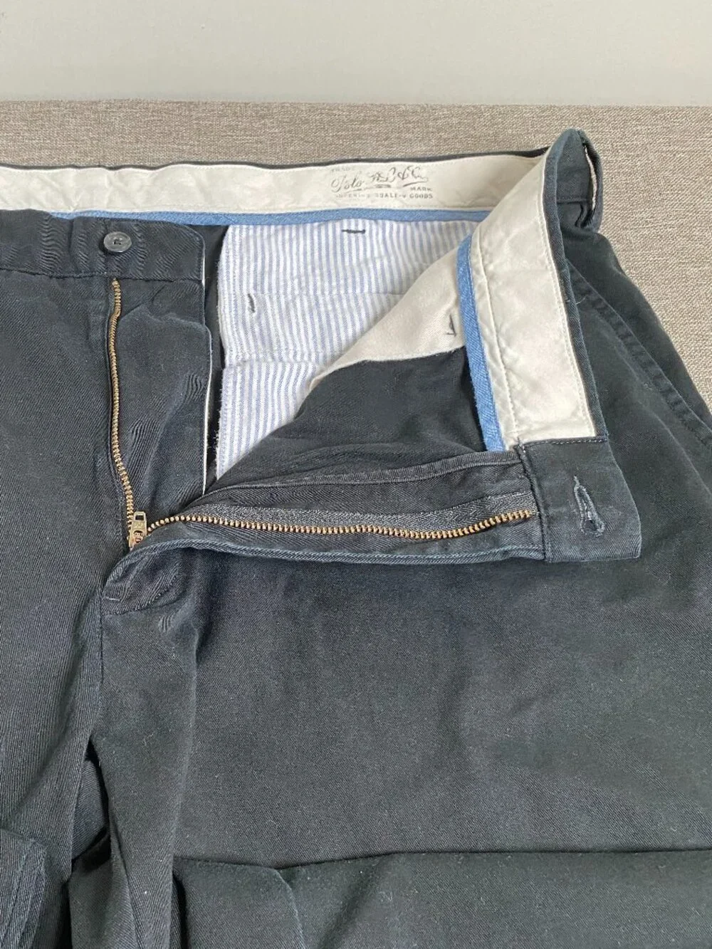 Polo Ralph Lauren Classic Fit Chino Pants Men's 44B x 30 Mid Rise Black Casual